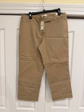 LOFT Khaki Straight-Leg Chinos